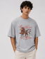Men's Oversized T-Shirt – Confidence - Grey Melange - Creativeya.com