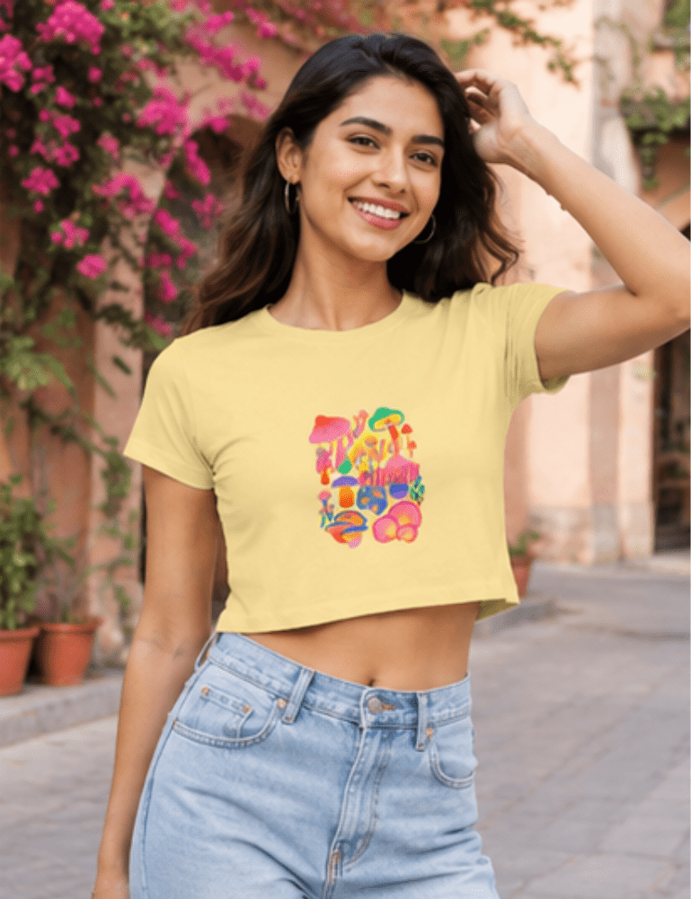 Women’s Crop Top – Pretty Poison - Creativeya.com