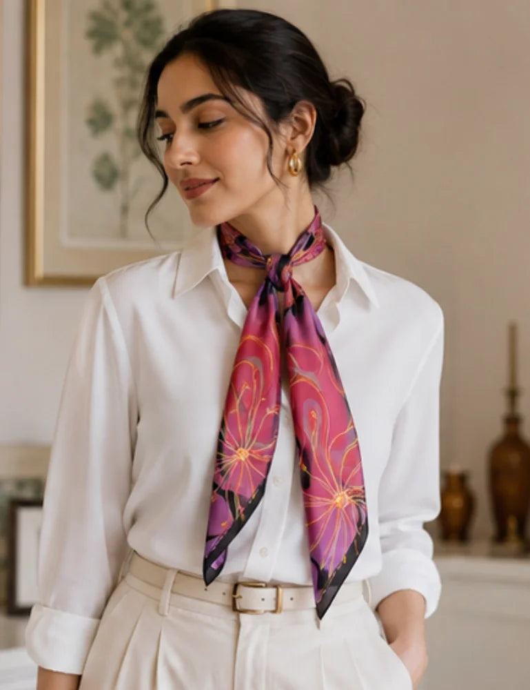Women's Scarf - Color Weave