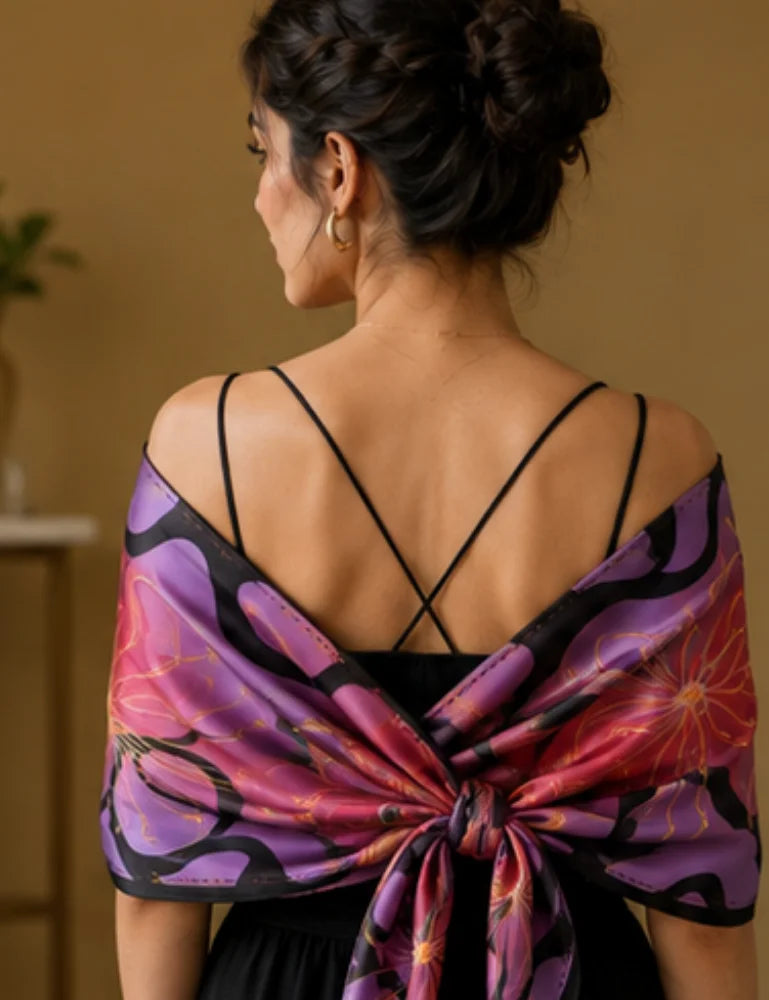 Women's Scarf - Color Weave