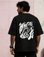 Men’s Premium Oversized T-Shirt – Where Are You - Black#-Creativeya.com