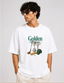 Men's Oversized T-Shirt – Golden Club - White - Creativeya.com