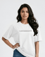 Women’s Oversized T-Shirt – Between The Lines_White_5Creativeya.com