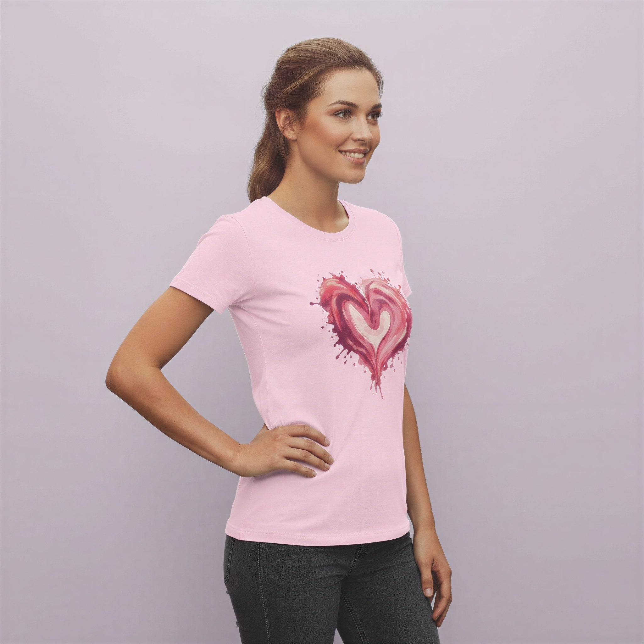 Women’s Regular T-Shirt – Painted Heart