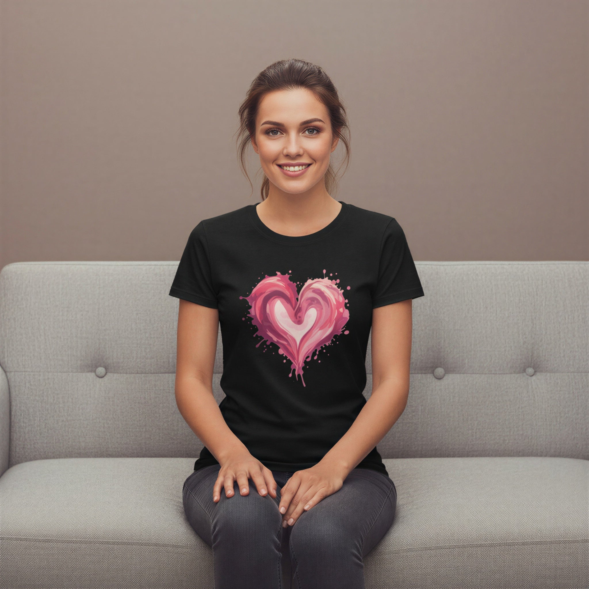 Women’s Regular T-Shirt – Painted Heart