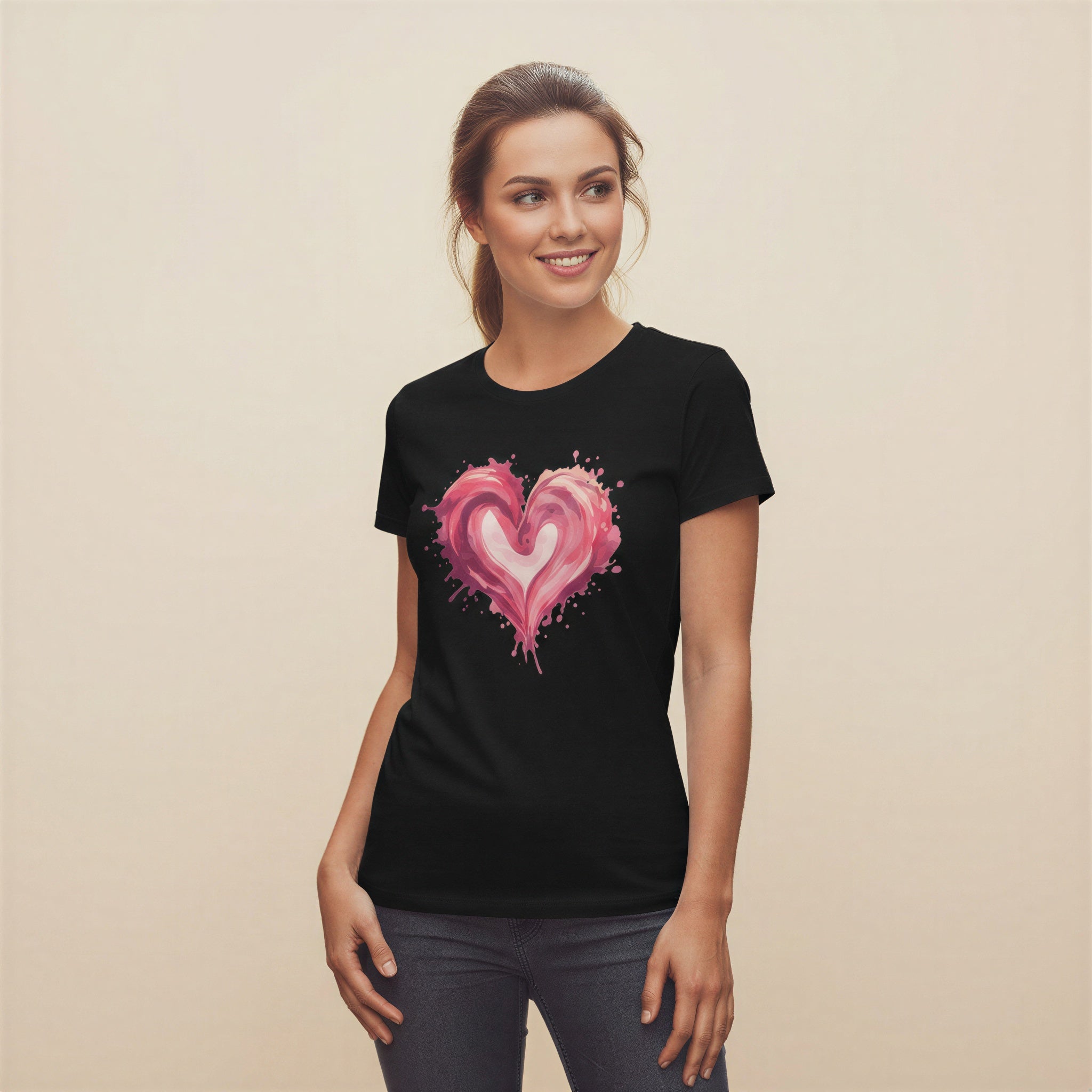Women’s Regular T-Shirt – Painted Heart