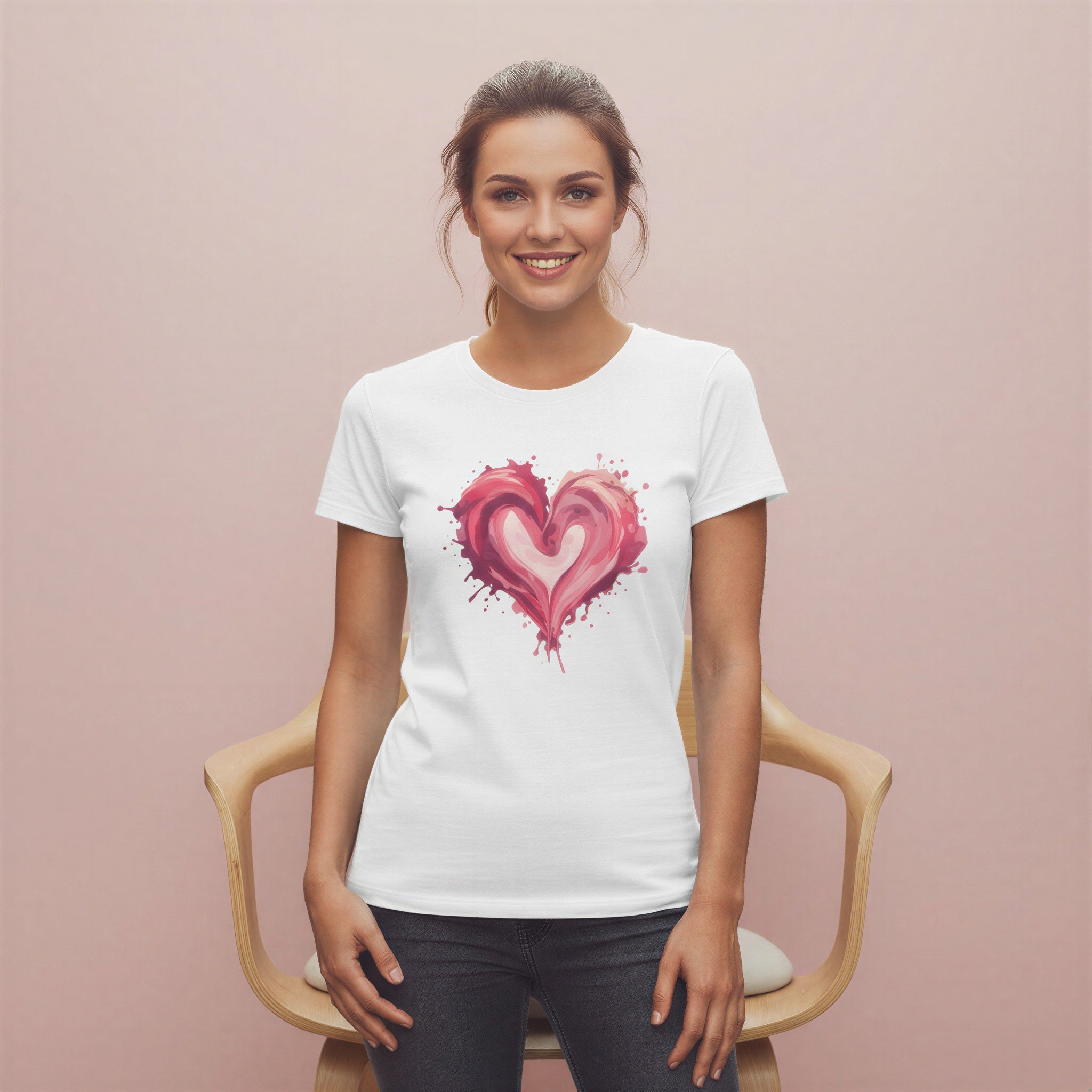 Women’s Regular T-Shirt – Painted Heart