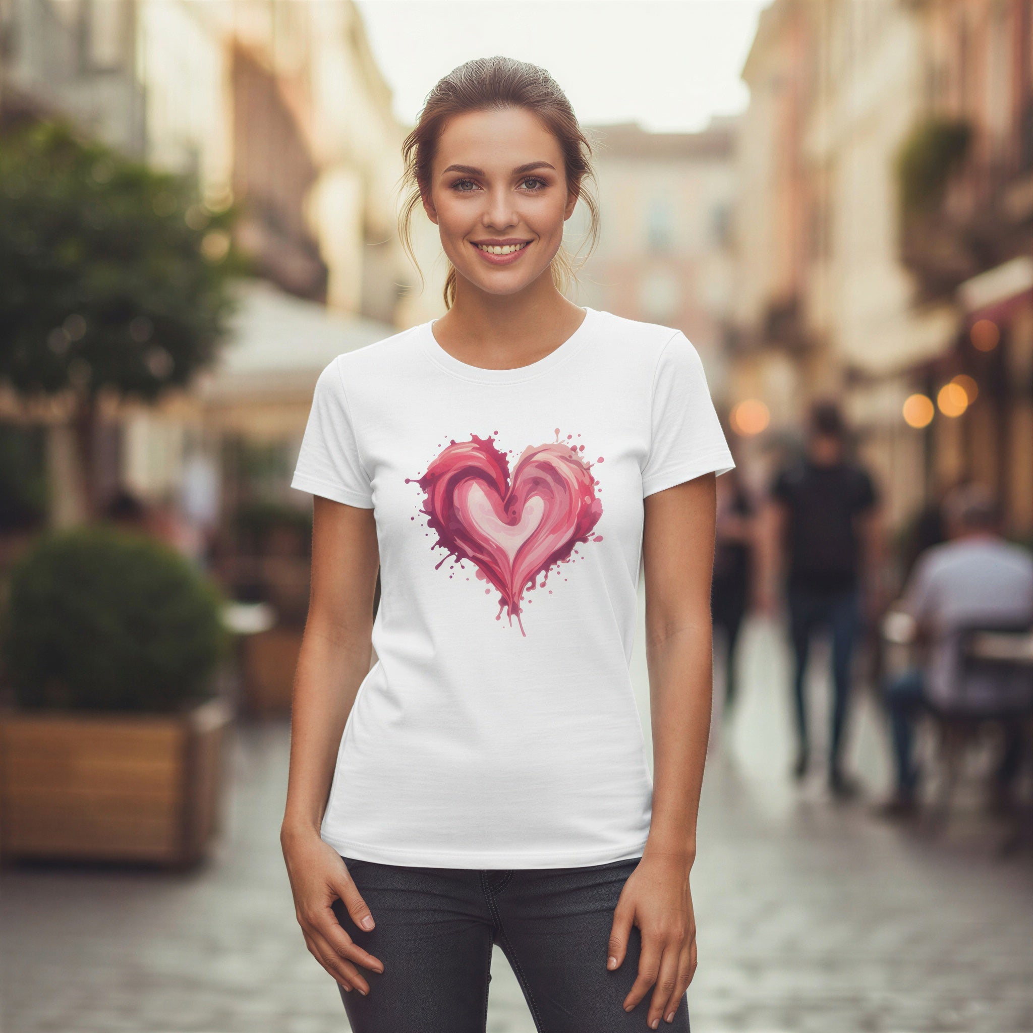 Women’s Regular T-Shirt – Painted Heart