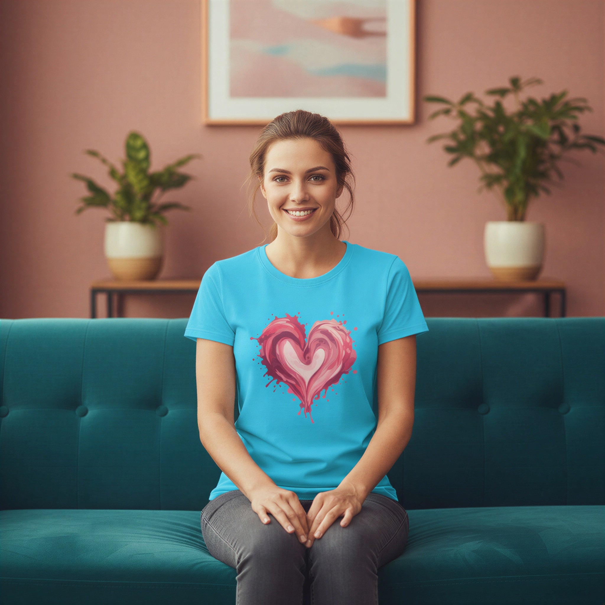 Women’s Regular T-Shirt – Painted Heart