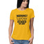Women's Sarcastic Warning Graphics Printed T-Shirt