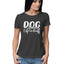 Women's Dog Mamma Life is Rough Graphics Printed T-Shirt