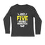 Men's Just Five More Minutes Graphics Printed Full Sleeve T Shirt