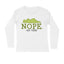 Men's Nope Not Today Sarcastic Quotes Full Sleeve T-Shirt