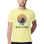 Men's Wild & Free Design Printed T-Shirt