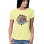 Women's Peace Love Grooviness Graphics Printed T-Shirt