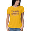 Women's I am only accepting Groovy Vibes Design Printed T-Shirt