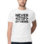 Men's Never Stop Looking Design Printed T-Shirt