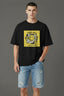 Men's Premium Oversized T-Shirt – Tokyo Africa_Black_1Creativeya.com