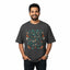 Men’s Oversized T-Shirt – Wild Roots_Black_2Creativeya.com