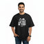 Men's Oversized T-Shirt – Yoga Flow_Black_4Creativeya.com