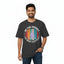 Men’s Oversized T-Shirt – Energy Circle_Black_1Creativeya.com