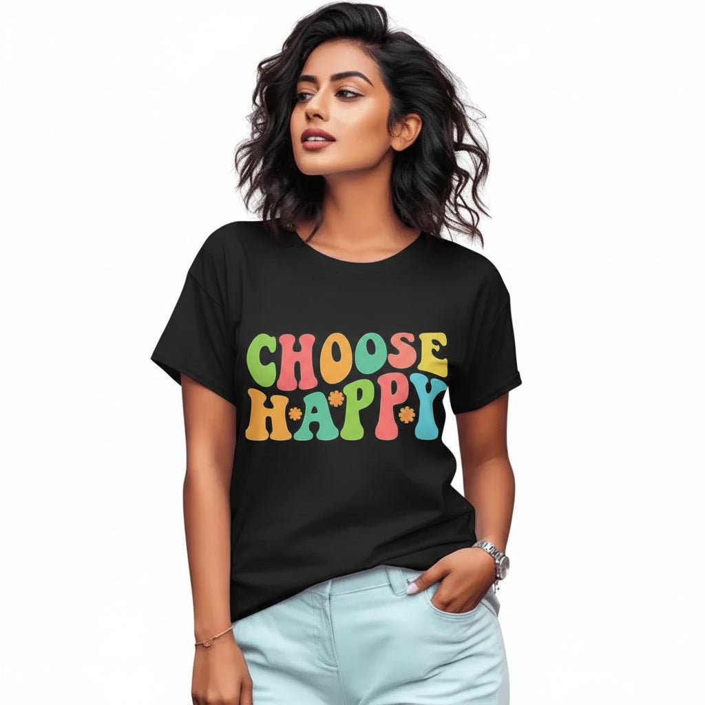 Womenโs Regular Fit T-Shirt โ Happy Choice