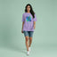 Women’s Oversized T-Shirt – Urban Dash_Iris Lavender_9Creativeya.com