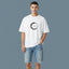Men's Oversized T-Shirt - Flow State_White_5Creativeya.com