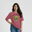Women’s Oversized T-Shirt – Not A Hugger_Dusty Rose_2Creativeya.com
