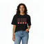 Women Oversize T-Shirt BE KIND Graphic Print