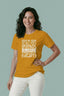 Women’s Regular T-Shirt – Heartline Bond_Golden Yellow_1Creativeya.com