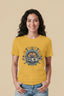Women’s Regular T-Shirt – Time Drifter_Golden Yellow_2Creativeya.com