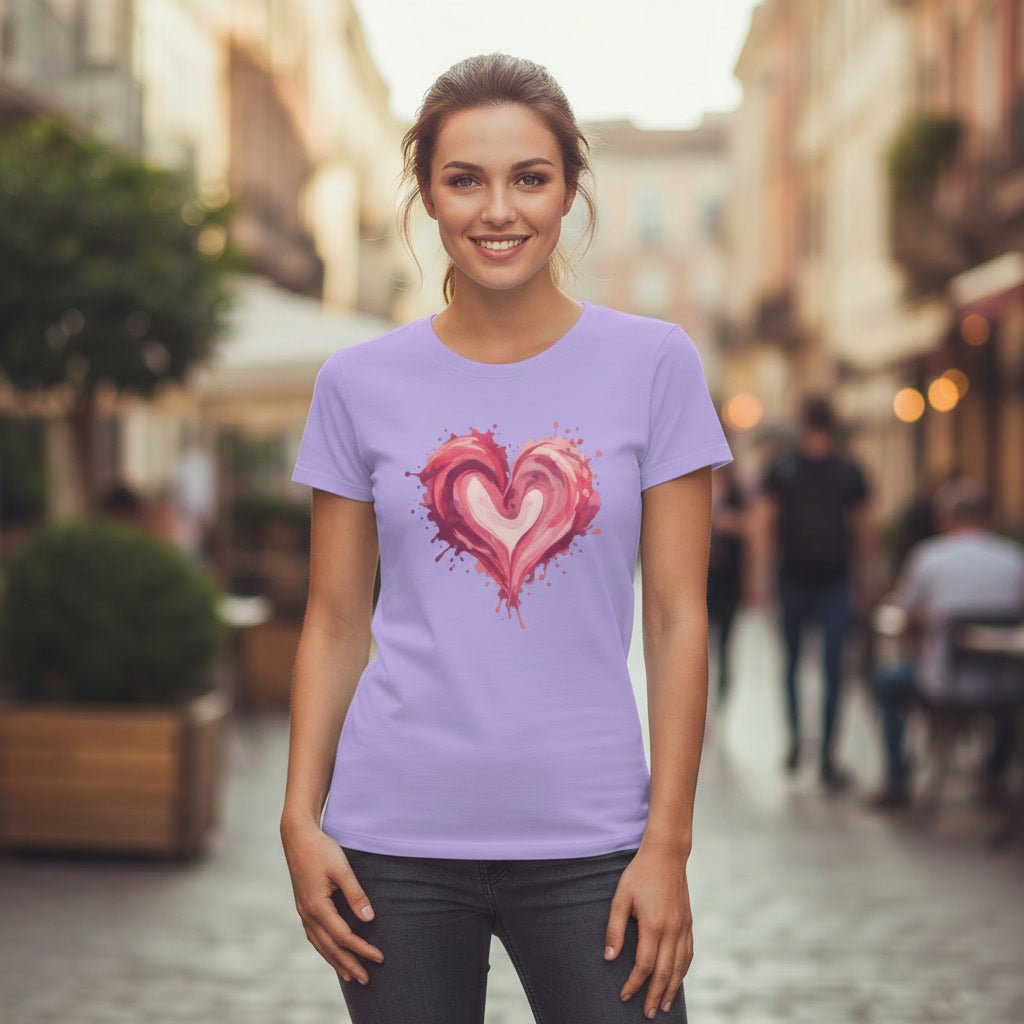 Women’s Regular T-Shirt – Painted Heart