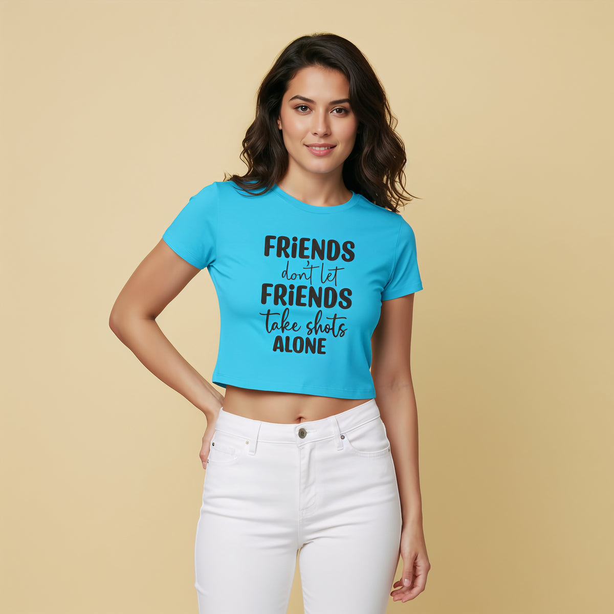 Women's Crop Top – Shot O’Clock__5Creativeya.com