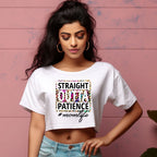 Women's Mom Life Graphics Printed Crop Tops