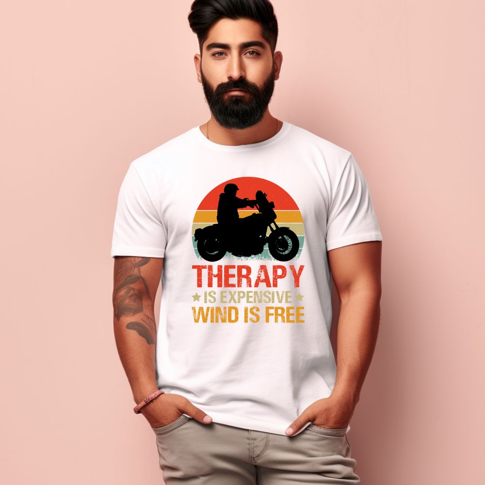 Men's Wind is Free Design Printed T-Shirt