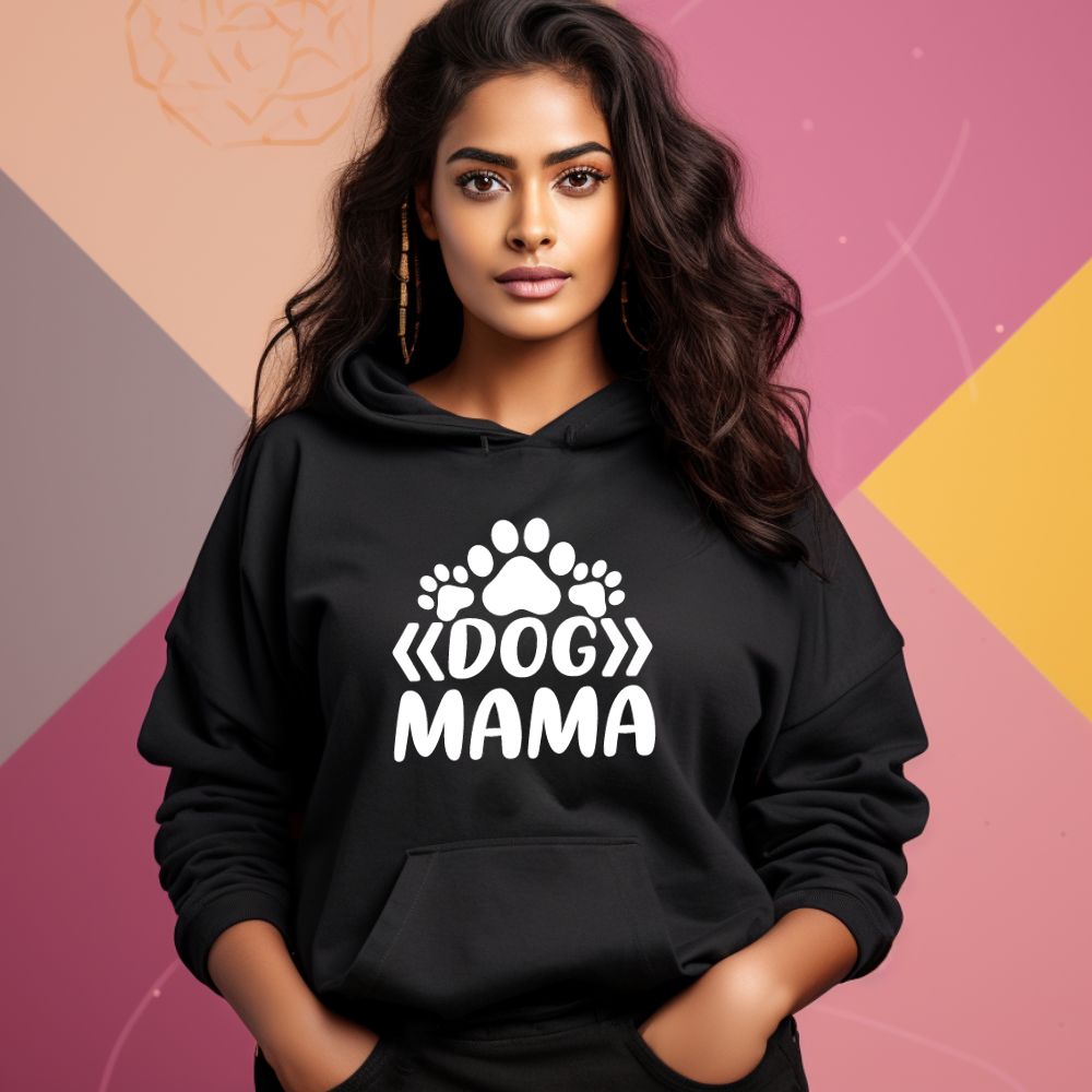 Women's Dog Mama Graphics Printed Hoodies Main image