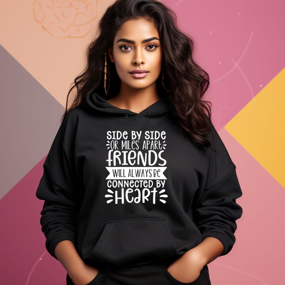Women's Friendship Quote Printed Hoodies Main image