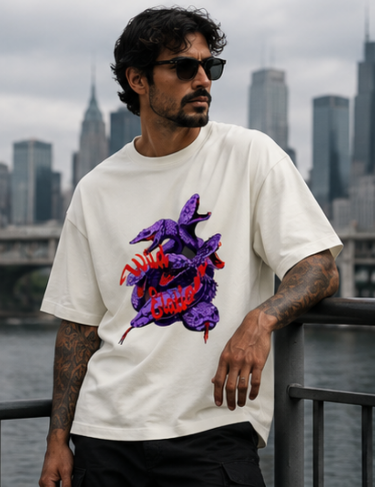 Men’s Premium Oversized T-Shirt – Wild Elation