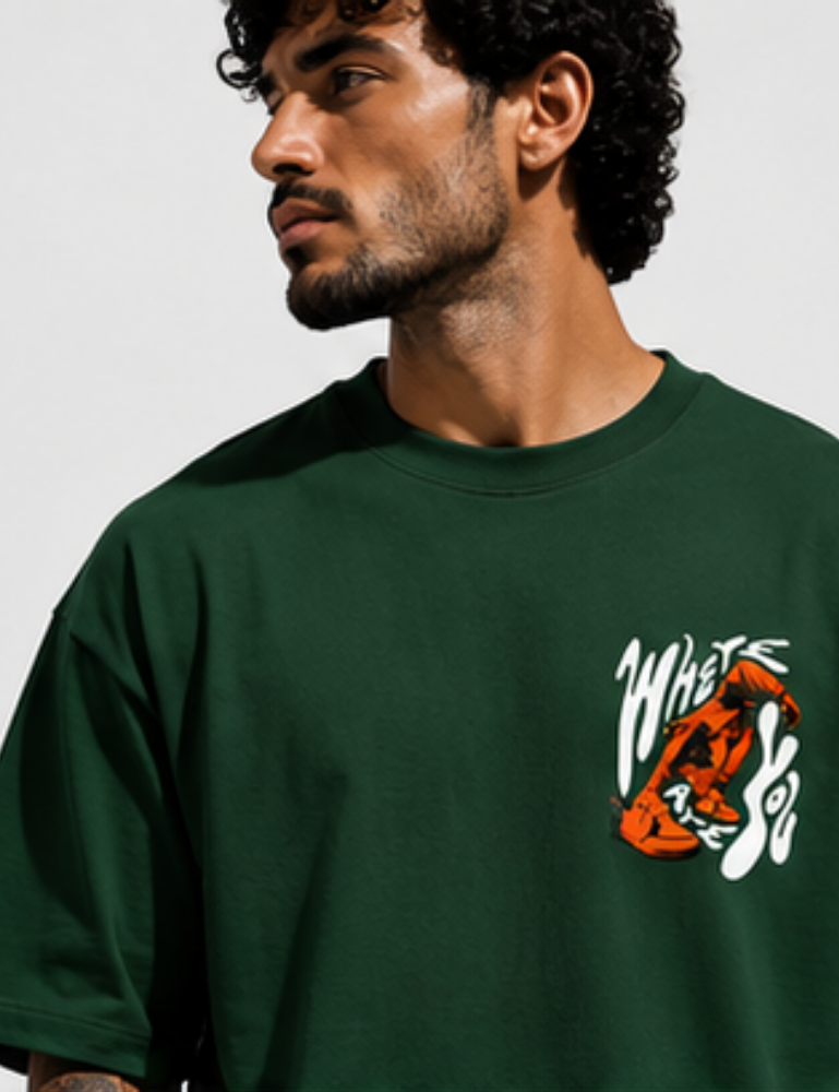 Men’s Premium Oversized T-Shirt – Where Are You