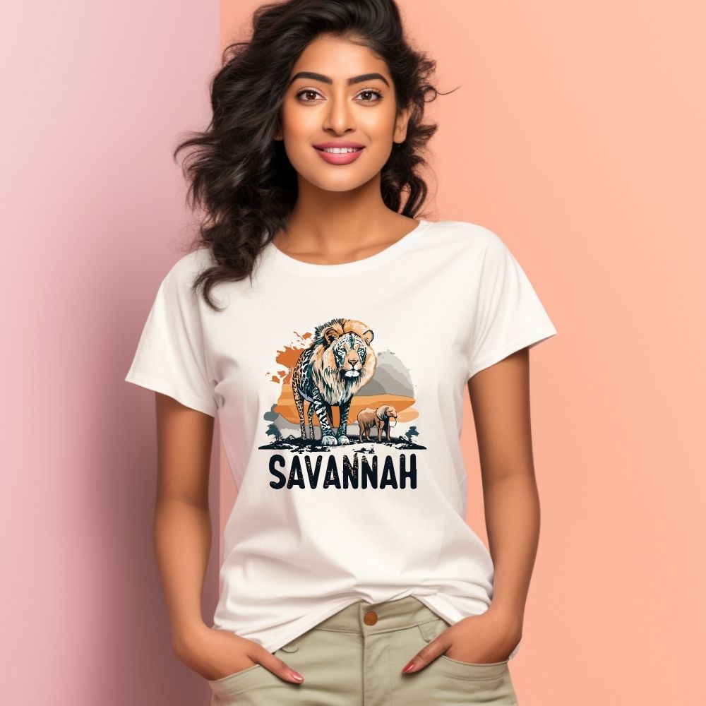 Women's Savannah Design Printed T-Shirt Main image
