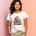 Women's Savannah Design Printed T-Shirt