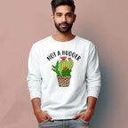 Men's Not A Hugger Sarcastic Quotes Full Sleeve T-Shirt