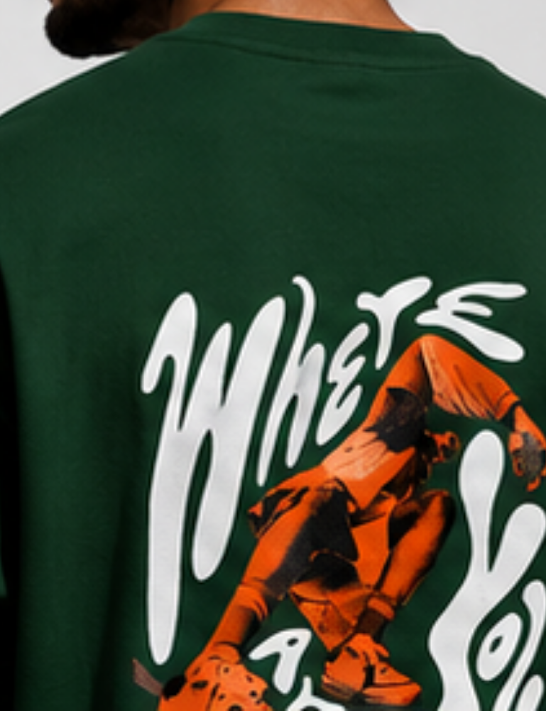 Men’s Premium Oversized T-Shirt – Where Are You