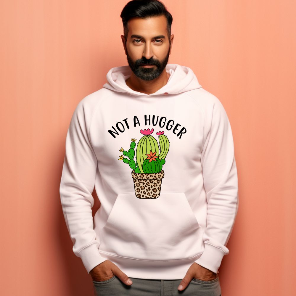 Men's Not A Hugger Sarcastic Quotes Hoodies Main image