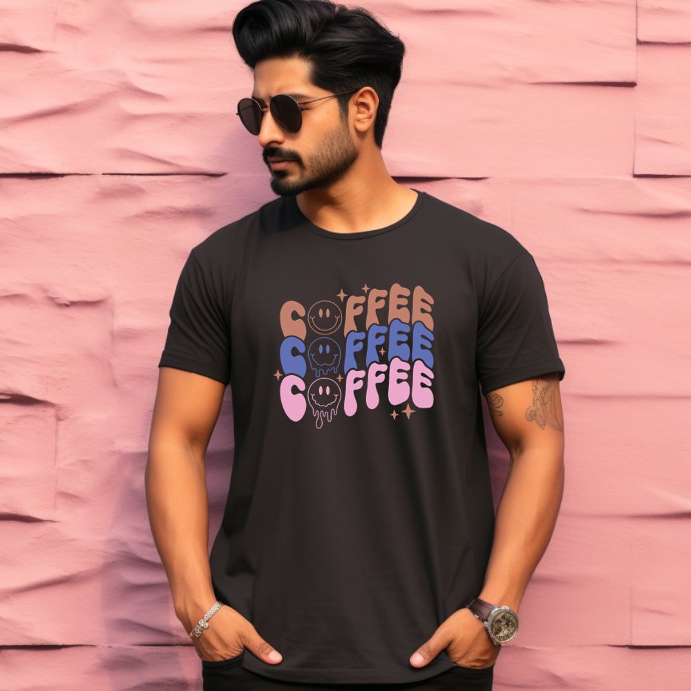 Men's Coffee Design Printed T-Shirt Main image