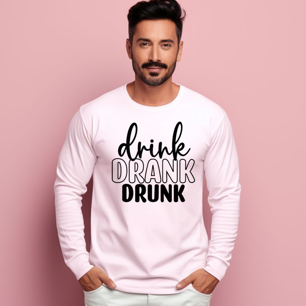 Men's Drink Drank Drunk Graphics Printed Sweatshirts Main image