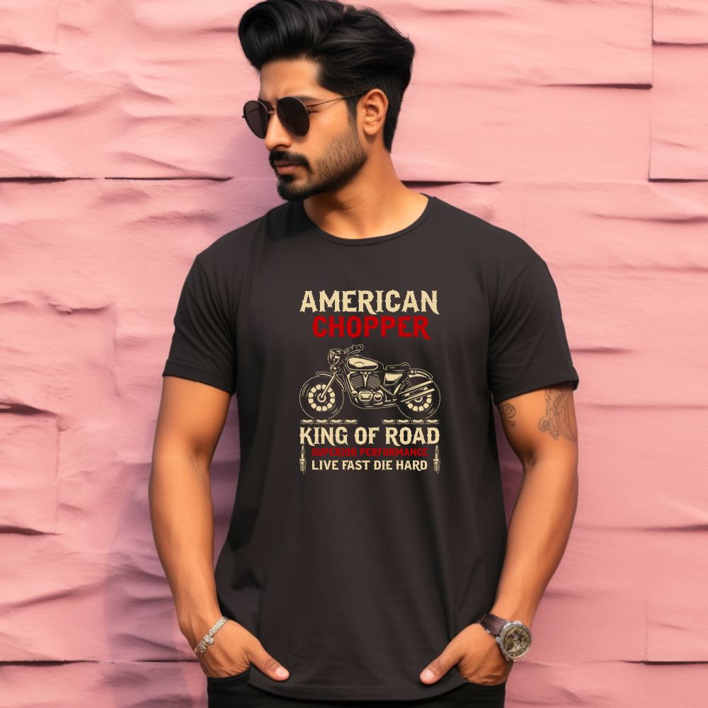 Men's American Chopper King Of Road  Design Printed T-Shirt Main image