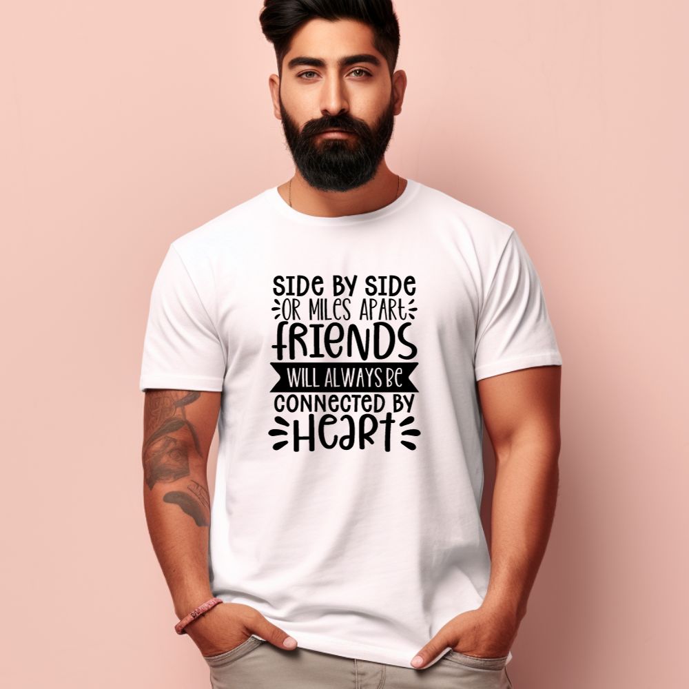 Men's Friendship Quote Printed T-Shirt