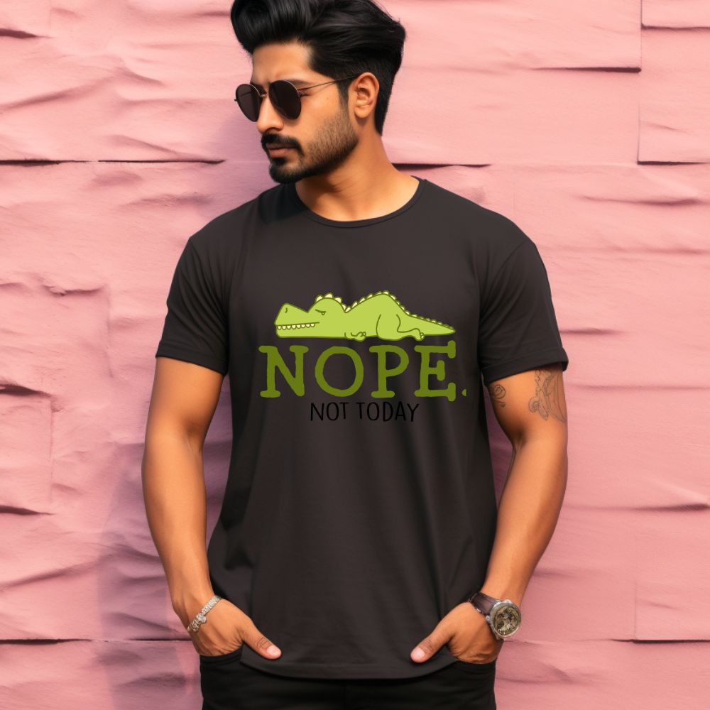 Men's Nope Not Today Sarcastic Quotes T-Shirt